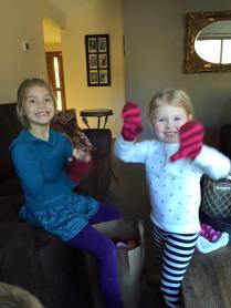 Ellie in love with Fia's gloves